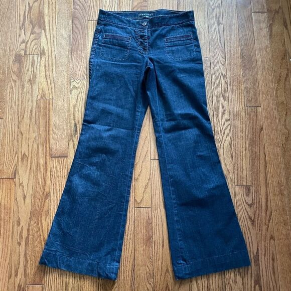 Theory Denim - Theory Daled Arkansas Dark Wash Flare Leg Jeans Sz 0